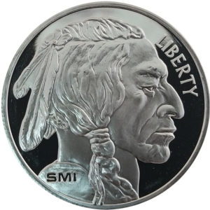 Buffalo silver Round Front