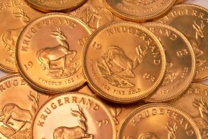 South African Krugerrand gold coins