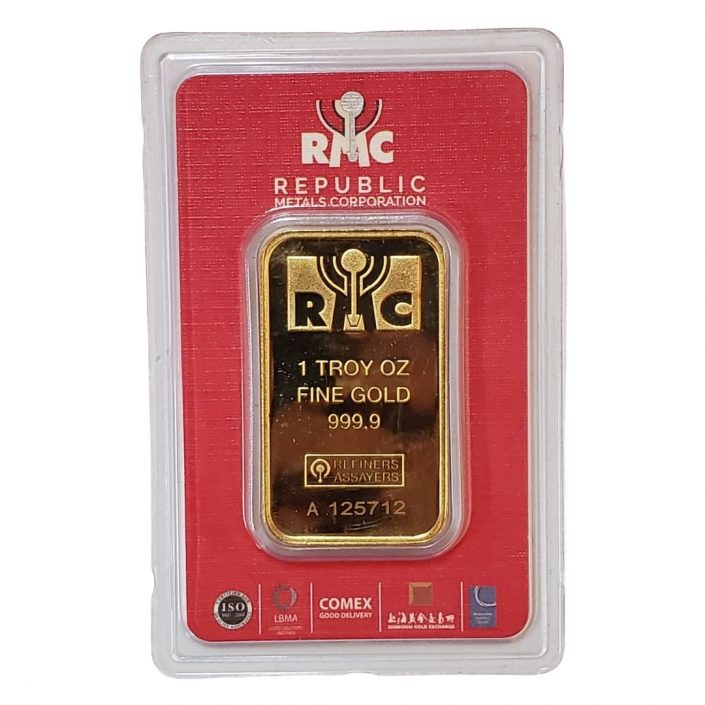 RMC Republic Metals Corporation 1 oz Gold Bar California Gold and