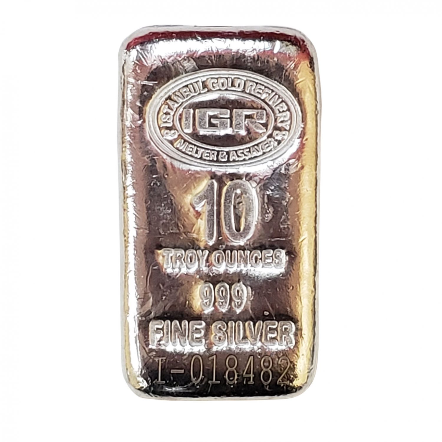 CNT 10 oz Silver Bar (Poured Eagle Design) - California Gold and Silver Exchange