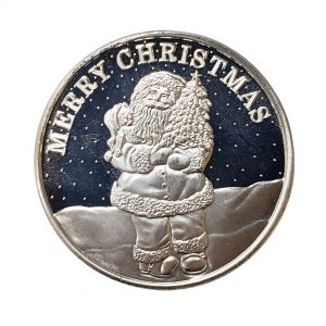 Merry Christmas Silver Round