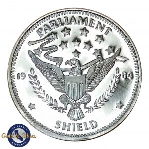 Parliament Shield Silver Round