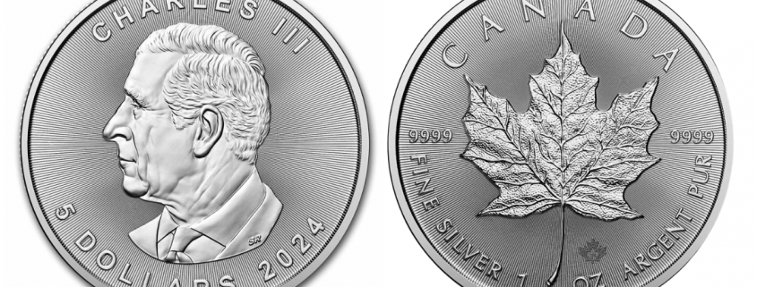 2024 Silver Maple Leafs featuring King Charles III for the first time