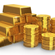 How Much Gold Can You Buy for $20,000? - stacks of gold bars and gold coins