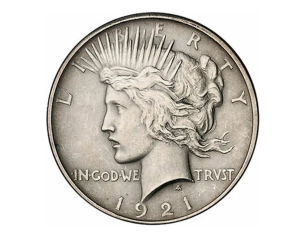 Peace Silver Dollar 1921 front