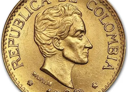 Colombian gold coin