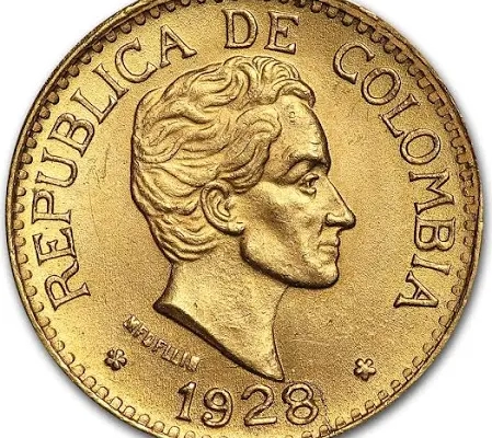 Colombian gold coin