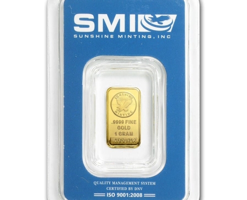 1g Sunshine Minting Gold Bar