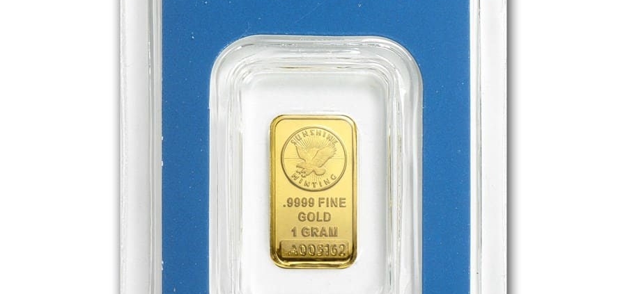 1g Sunshine Minting Gold Bar