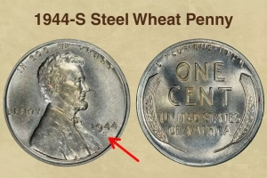 1944-S Steel Wheat Penny