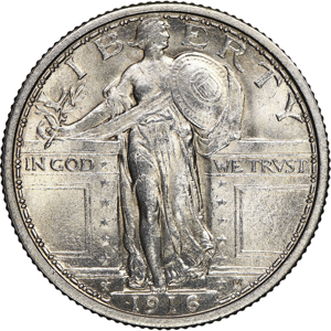 standing liberty quarter front Standing Liberty Quarter (1916-1930) front