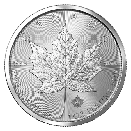 Canadian Platinum Maple Leaf: 1 oz