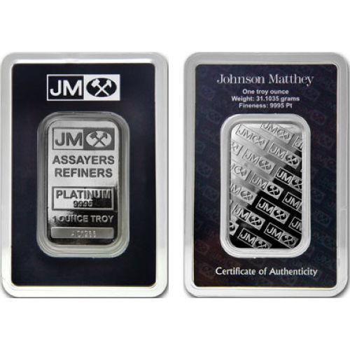 Johnson Matthey Platinum Bar- 1 oz Johnson Matthey Platinum Bar- 1 oz